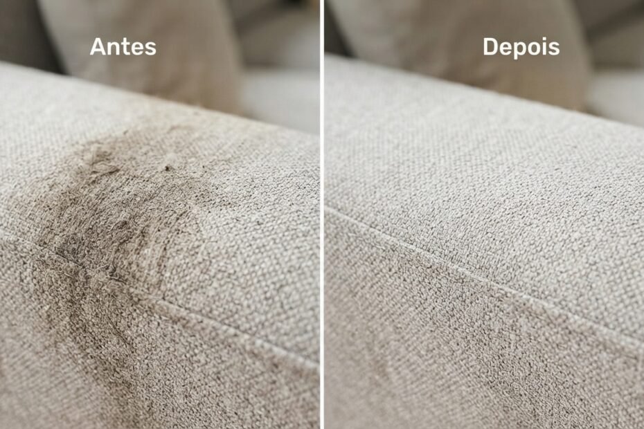 Antes e depois da limpeza