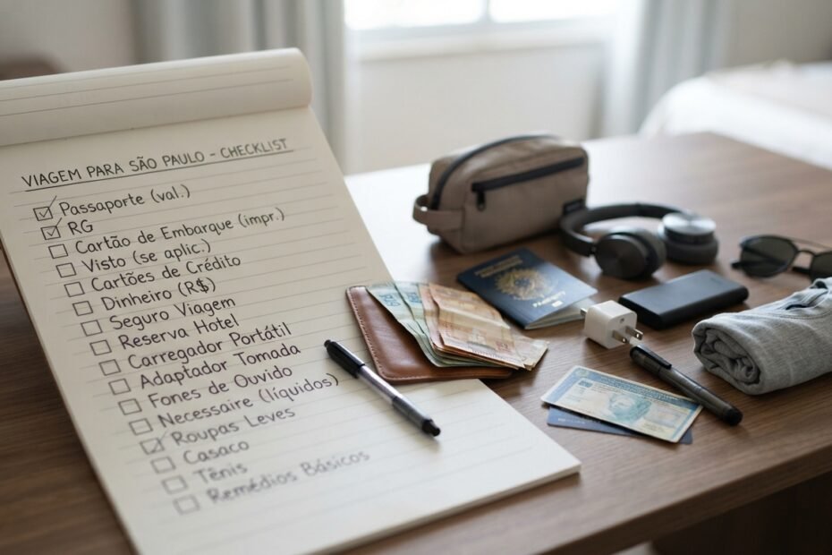 Checklist de viagem