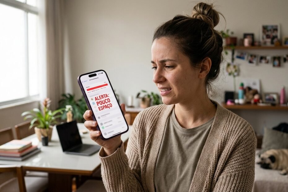 Pessoa utilizando um smartphone