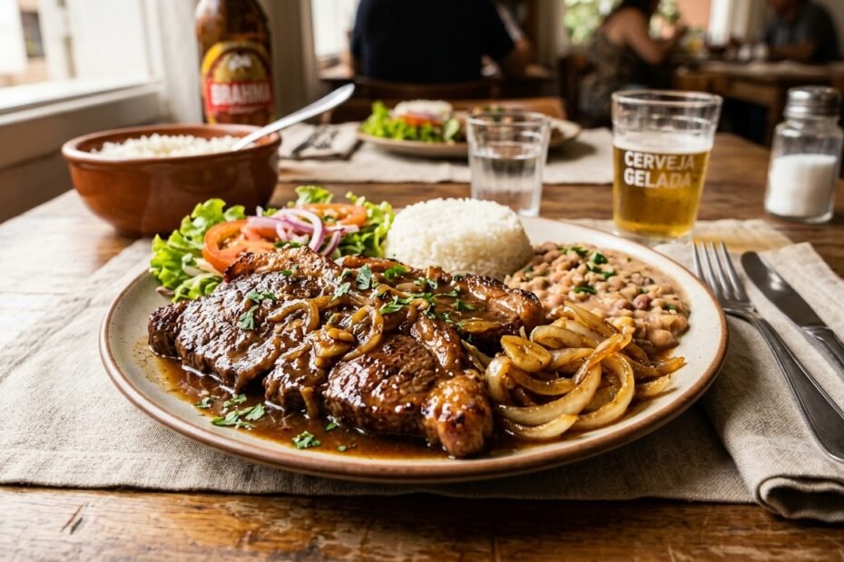 bife acebolado