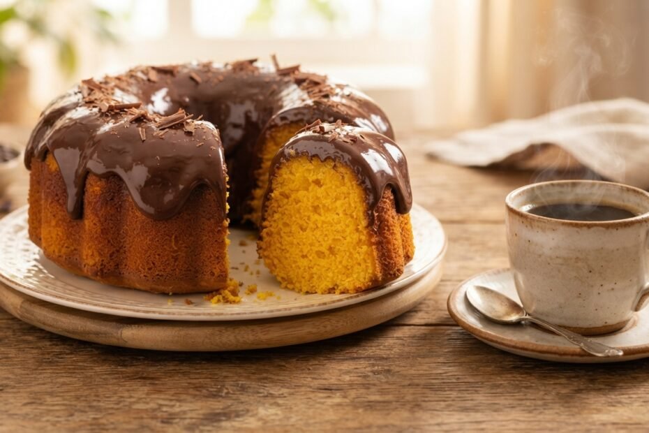 bolo de cenoura fofinho