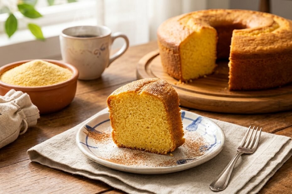 bolo de fuba fofinho