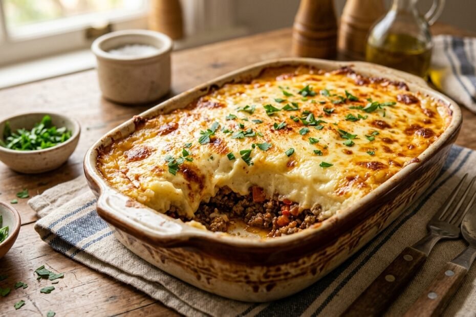 escondidinho de carne moida