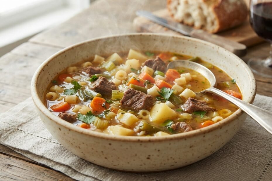 sopa de legumes com carne