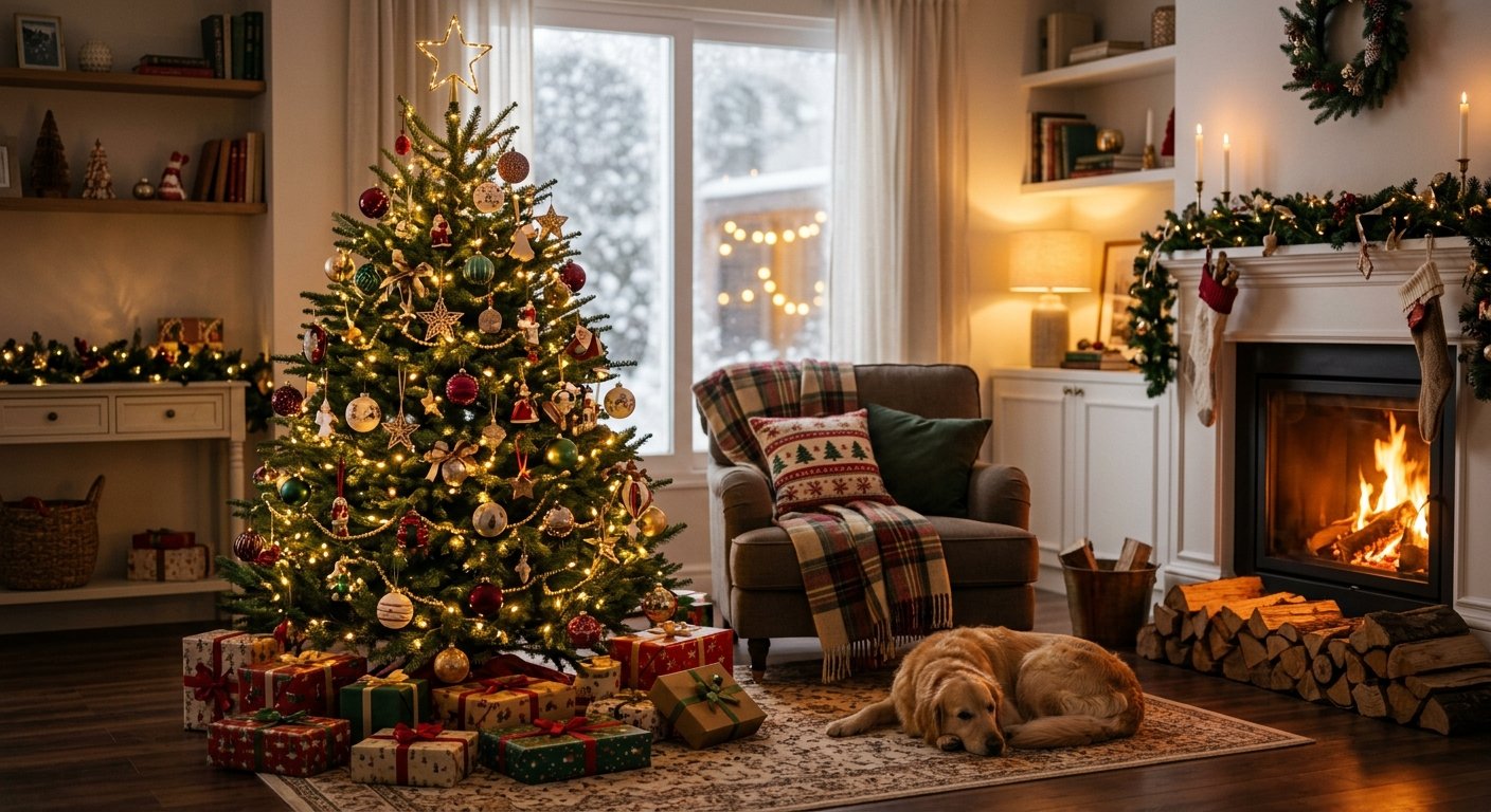 Árvore de Natal decorada